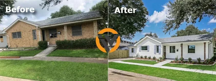 Atlanta house renovation before and after by Vlancia Home Buyers